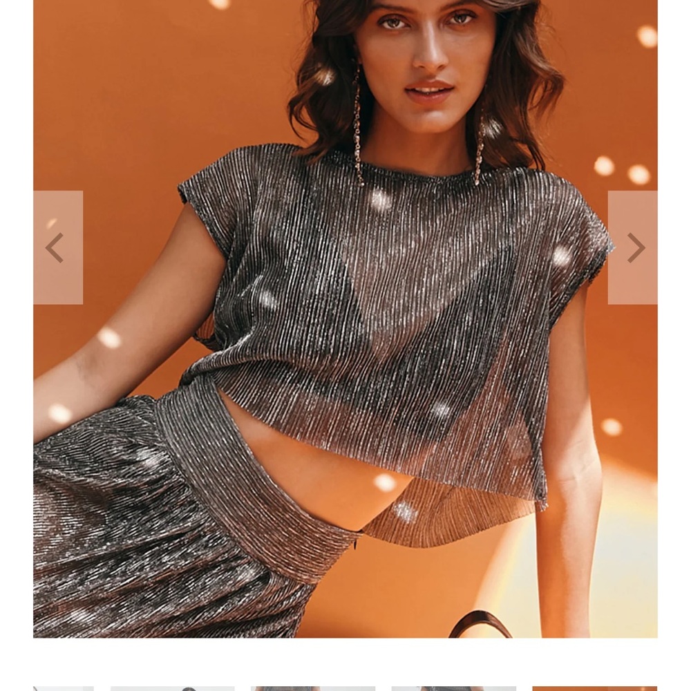 Shimmering Silver Blouse